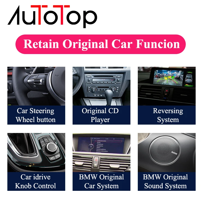 

AUTOTOP 12.3" BMW E60 Android CCC Car Multimedia Player for BMW 5 Series E60/E61 Qualcomm 1920*720P Rom Carplay Android Auto GPS