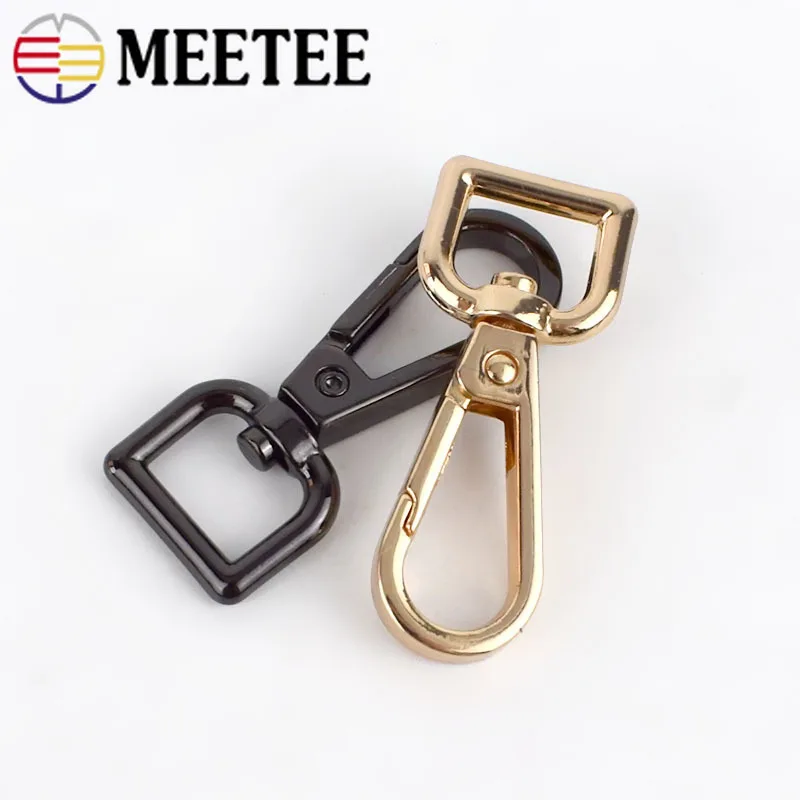 10/20 штук Meetee 13 мм металлический мешок пряжки ошейник Поворотный Trigger зажимы застежки крючки брелки для ключей карабин DIY аппаратных аксессуары для ванной комнаты