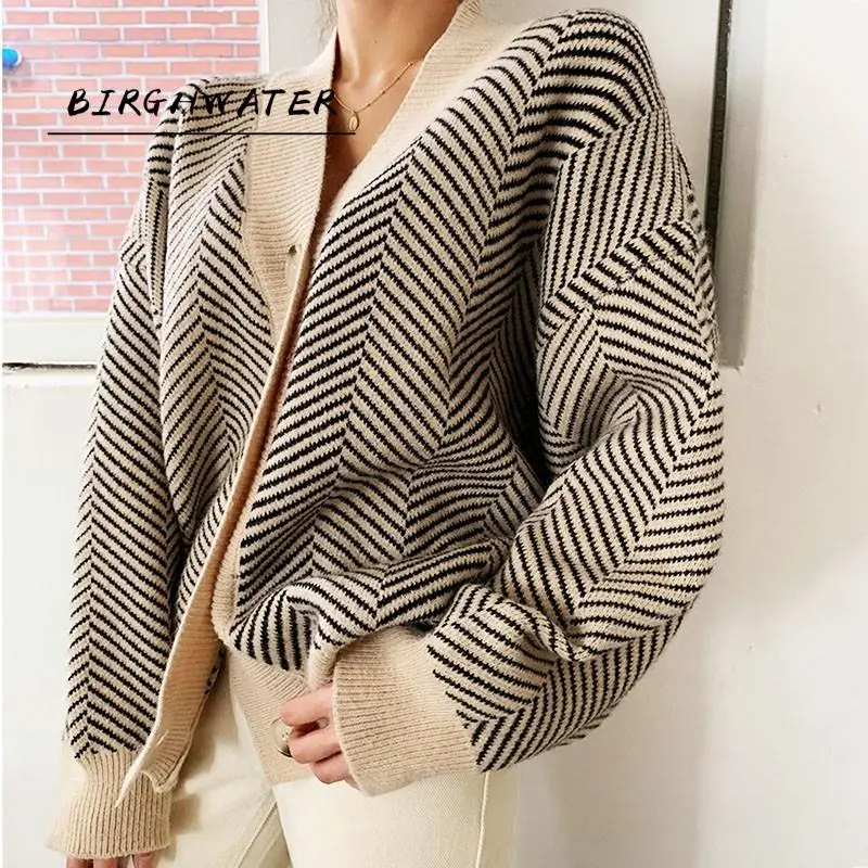 

Винтажный кардиган, Женский вязаный винтажный кардиган в Корейском стиле, пальто в стиле пэчворк, Женский шикарный свитер на осень и зиму 2020