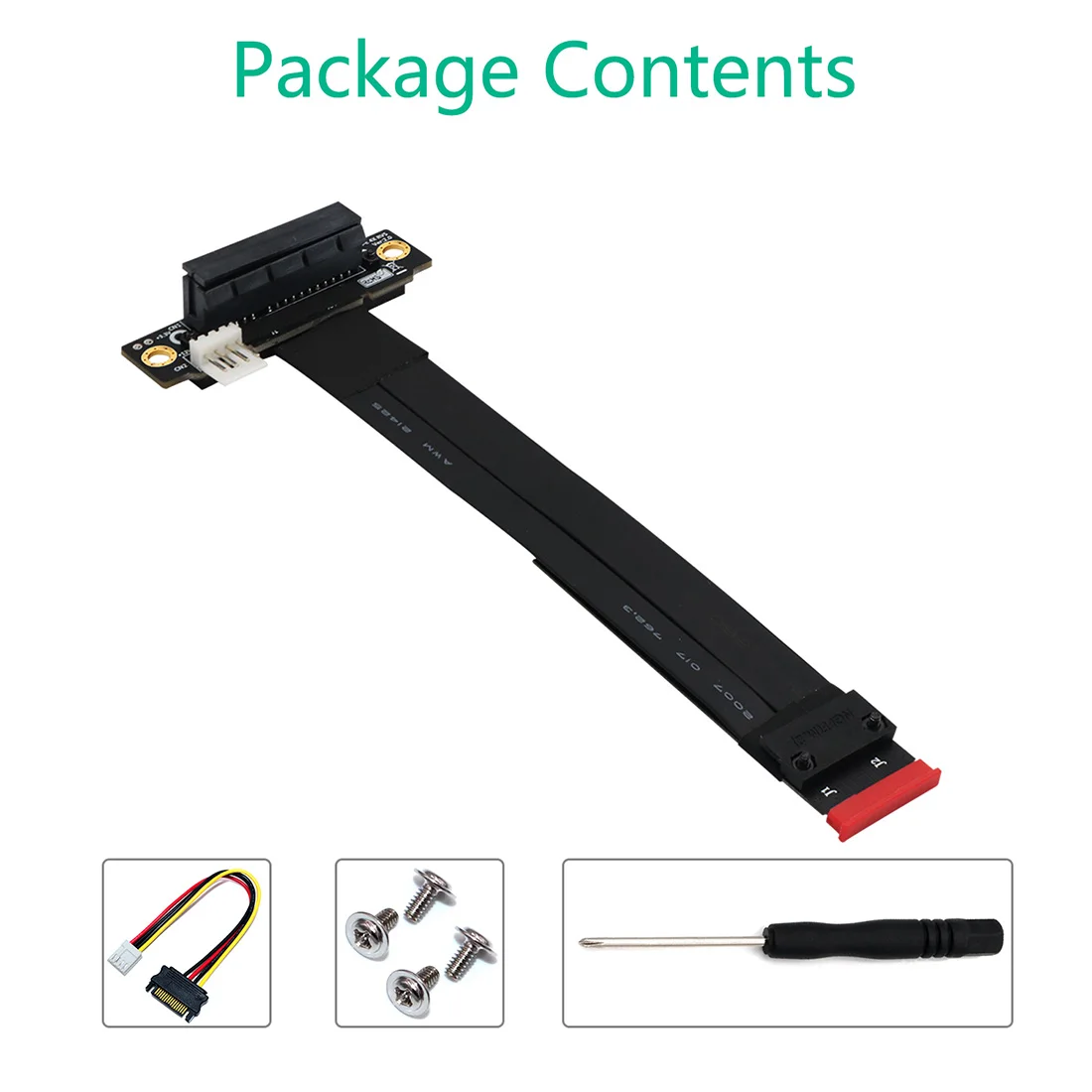 xt xinte pcie x4 3 0 extension cable m 2 m key to pci express 4x 2230426080 riser card gen3 0 extender line cord 90degree free global shipping