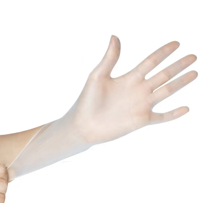 

100Pcs PVC Disposable Gloves Transparent Household Cleaning Waterproof Kitchen Gloves 3 Sizes