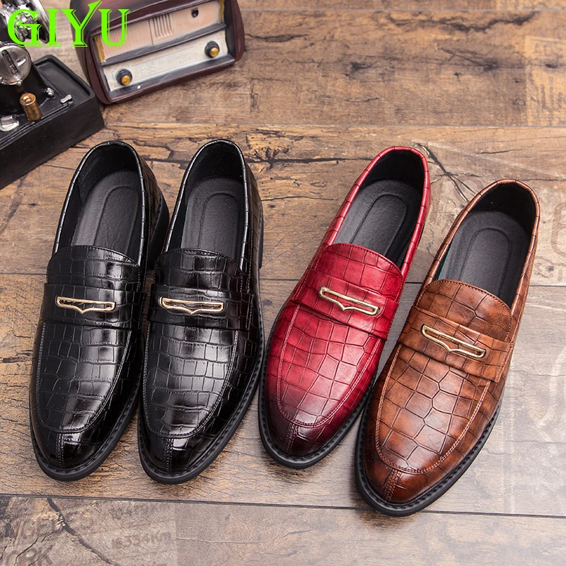 

Роскошные брендовые туфли-оксфорды из кожи, мужские Модные классические туфли с острым носком, мужские туфли для вечерние, клубов, обувь на ...