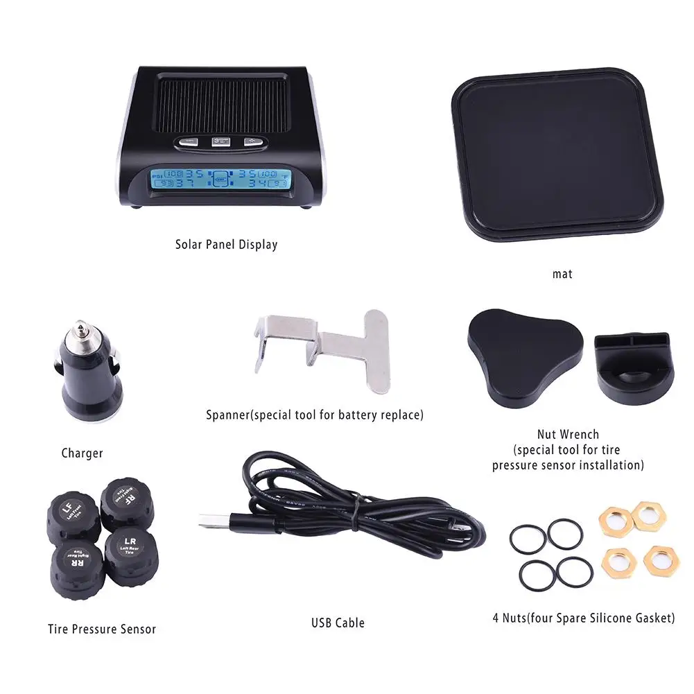 

Solar Car Tire Pressure Detection System
