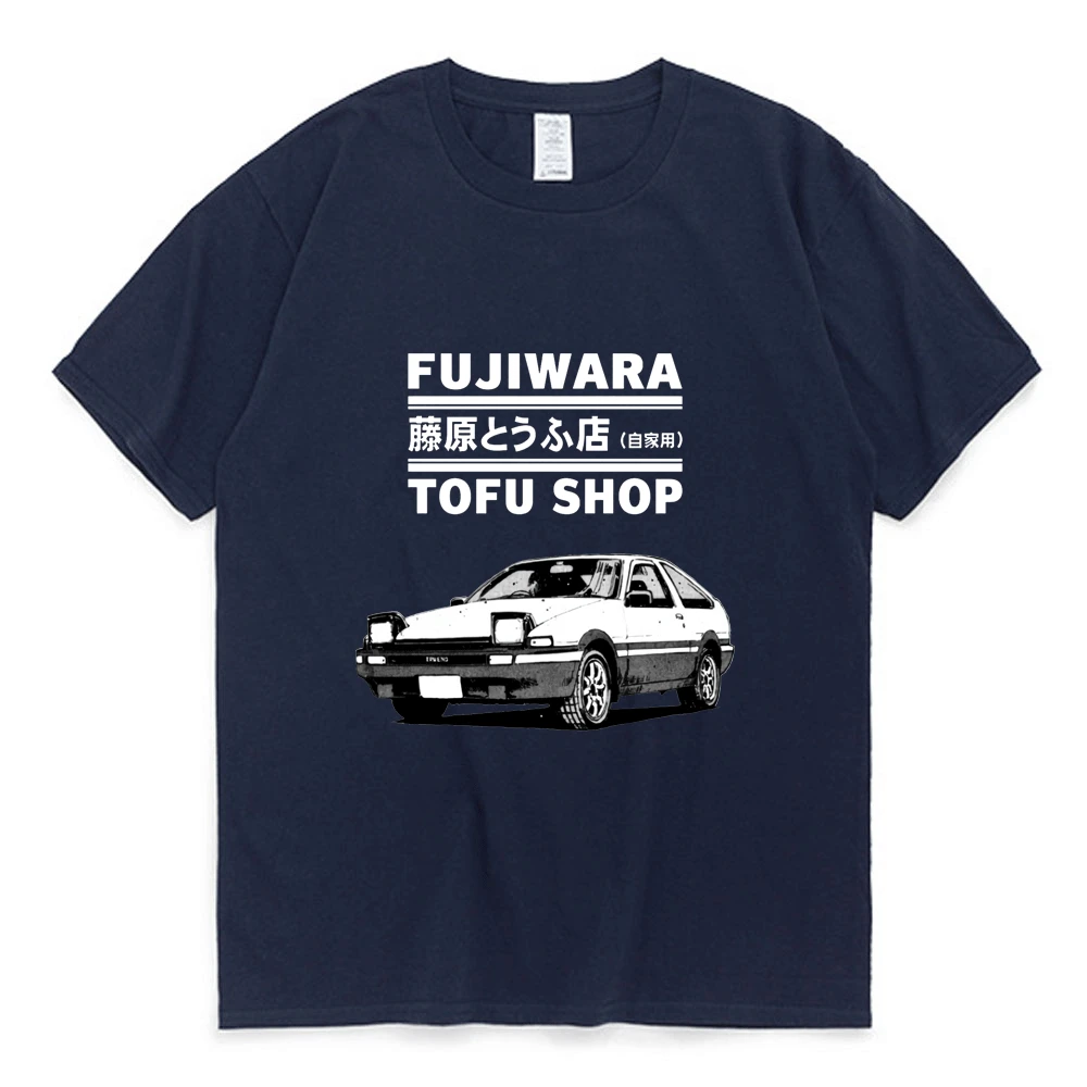 Футболка Initial D Fujiwara Tofu Shop AE86 с мангой для мужчин и женщин футболка из белого