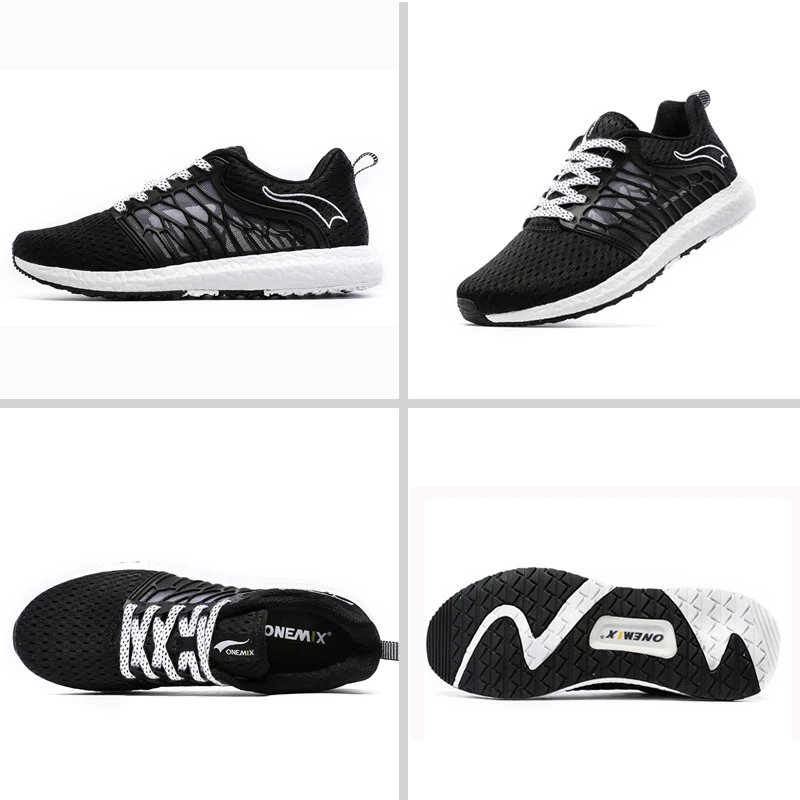 Кроссовки ONEMIX унисекс дышащая сетчатая обувь для бега и ходьбы светильник