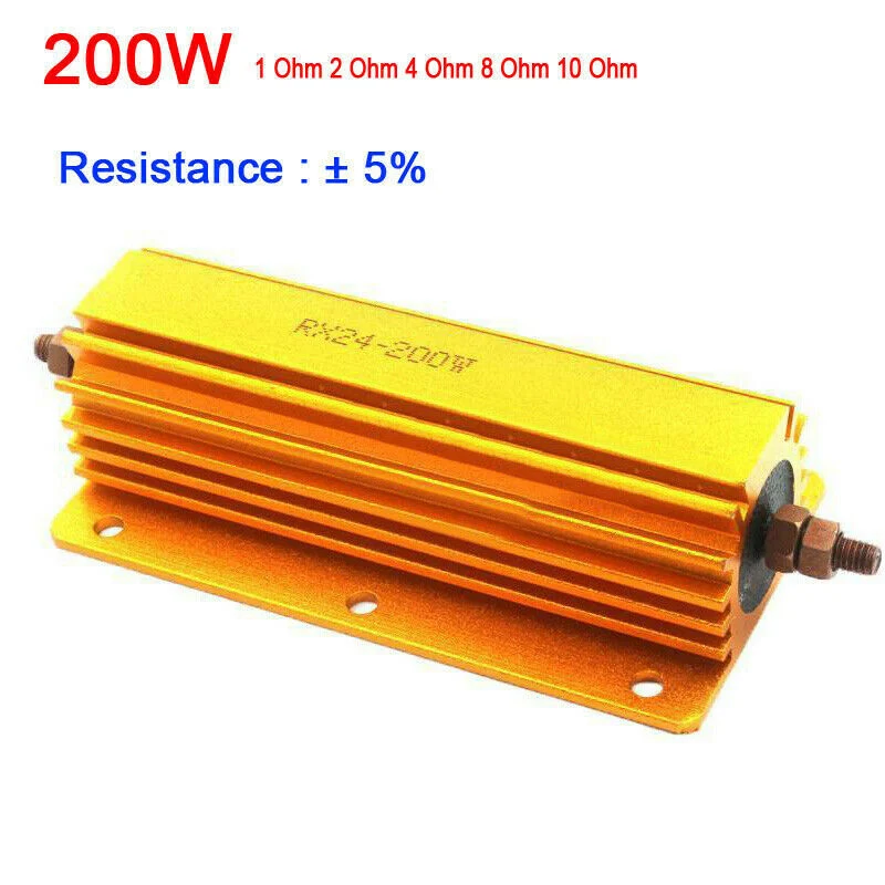 50 Вт 100 алюминиевый мощный металлический корпус чехол проволочный резистор 0 01 ~
