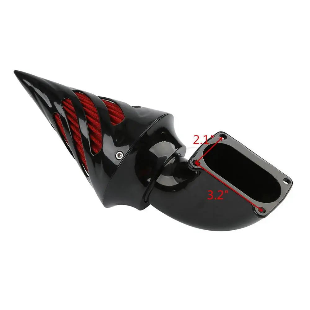 Мотоцикл черный/хром Спайк воздухозаборник фильтр очиститель для Kawasaki Vulcan 1600 1500