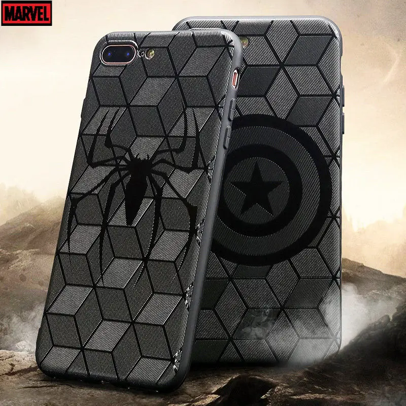 

Marvel Varnish Embossed Mobile Phone Case for Samsung S20 Ultra S10 S9 S8 Note 20 S21 Fe Mobile Phone Case Soft Shell