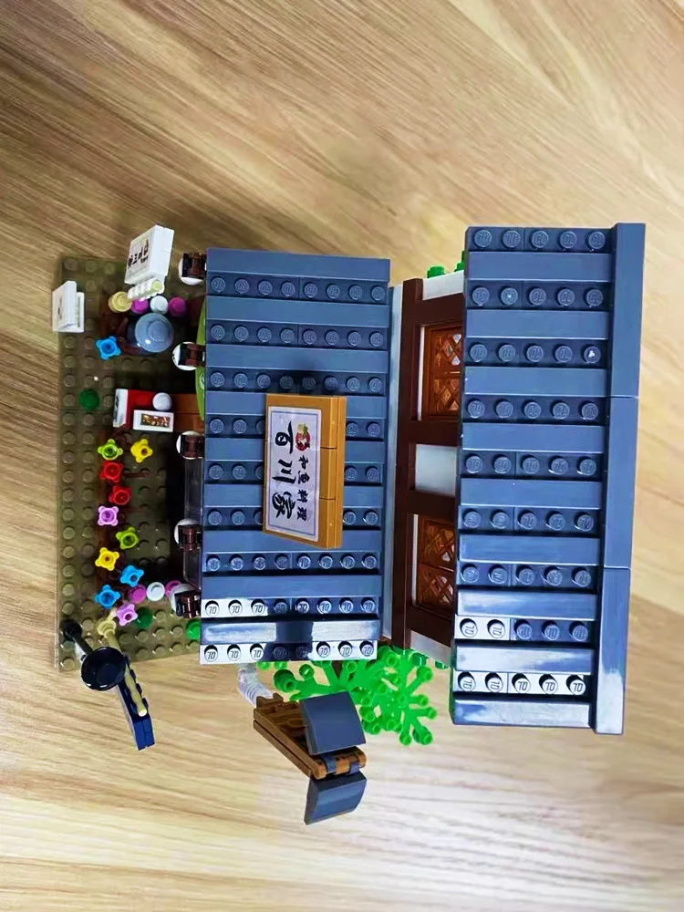 Набор городская улица View серии Бакалея Чай магазин для отеля строительные блоки