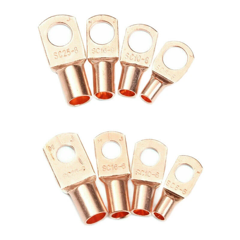 140 шт. ассортимент Авто медные кольцевые наконечники провода голой обжимные