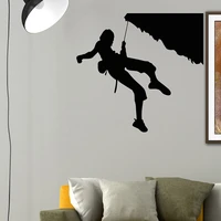 rock climber climbing extreme sport wall decals home decoration house decor living room bedroom wall sticker wallpaper 4570