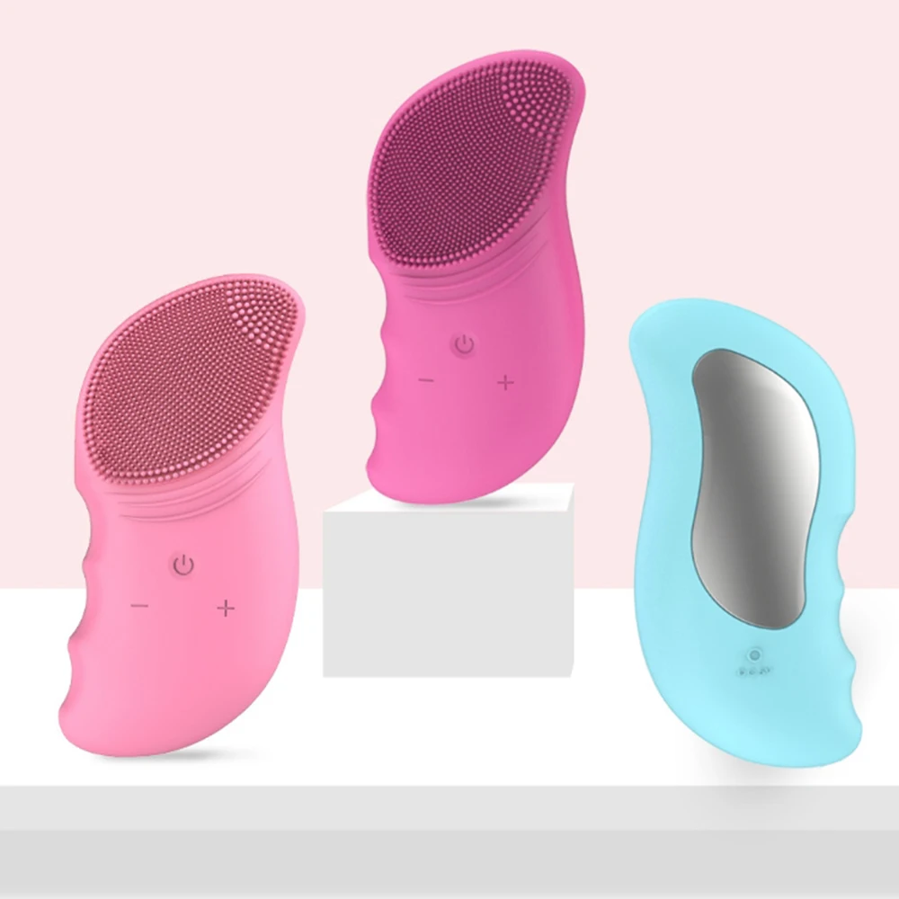 Силиконовая мини щетка для лица с очищением силиконовый массажер глубокого