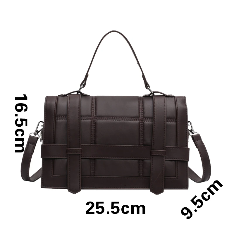 

Women's,Bag,Autumn / Winter 2021 Fashion Senior Designer Pu Leather Casual Versatile,Shoulder Straddle Portable Small Square Bag