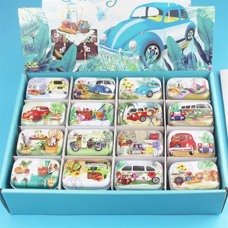 32Pieces/Lot Tin Box Mini Sealed Jar Packing Boxes Portable Coin Candy Jewelry Box Storage Boxes Cans With Collectables Display