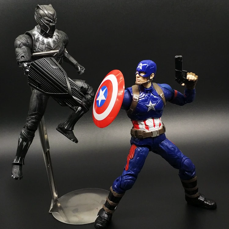 

Bandai The Avengesrs Toys Captains America Figures Black Panthers AntsMan Visions Action Figures Movable Joints Toys