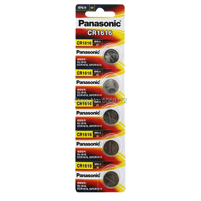 Кнопочная ячейка PANASONIC CR1616 10 шт./лот 3 в литиевые батареи CR 1616 для часов игрушек