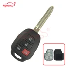 Kigoauto 89070-02880 дистанционный ключ с 4 кнопками 314 МГц с H чипом TOY43, лезвие ключа для Toyota Corolla 2014 2015 2016 2017 HYQ12BEL