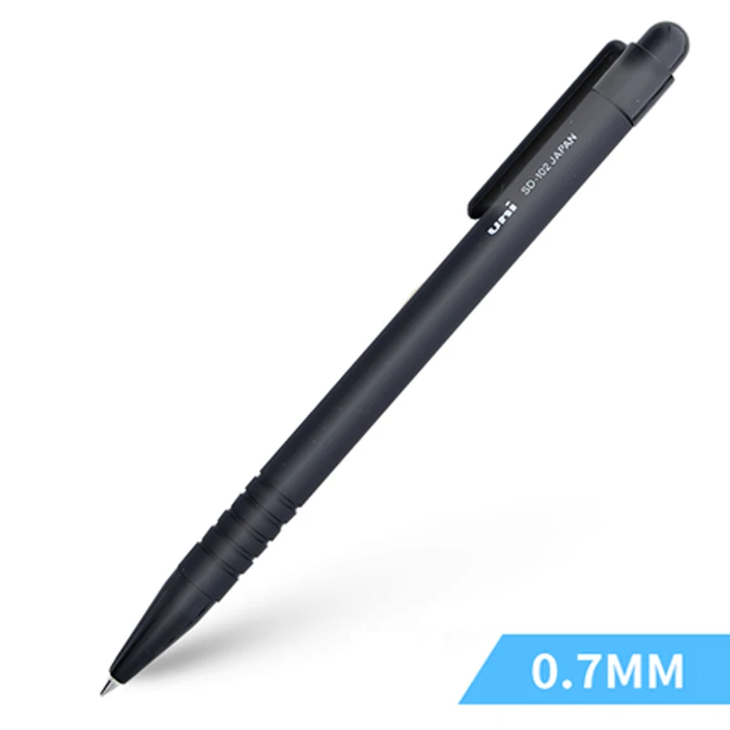 Black black ink 4 шт./партия Mitsubishi Uni SD-102 шариковая ручка 0,7 мм наконечник черные, голубые чернила шариковые ручки Пишущие принадлежности для детей - Цвет: Black black ink