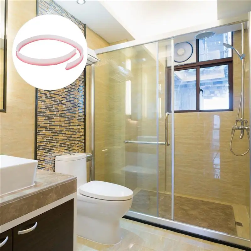 

1PC Dry Wet Separation Strip Bathroom Doorway Threshold Strip Curved Water Retaining Strip for Store Dorm Home