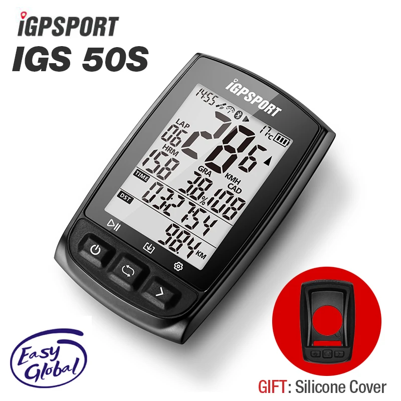 

IGPSPORT IGS50S Bicycle Computer ANT+ Wireless Waterproof IPX7 Road MTB Bike Speedometer Bluetooth GPS Cycing Odometer Data Map