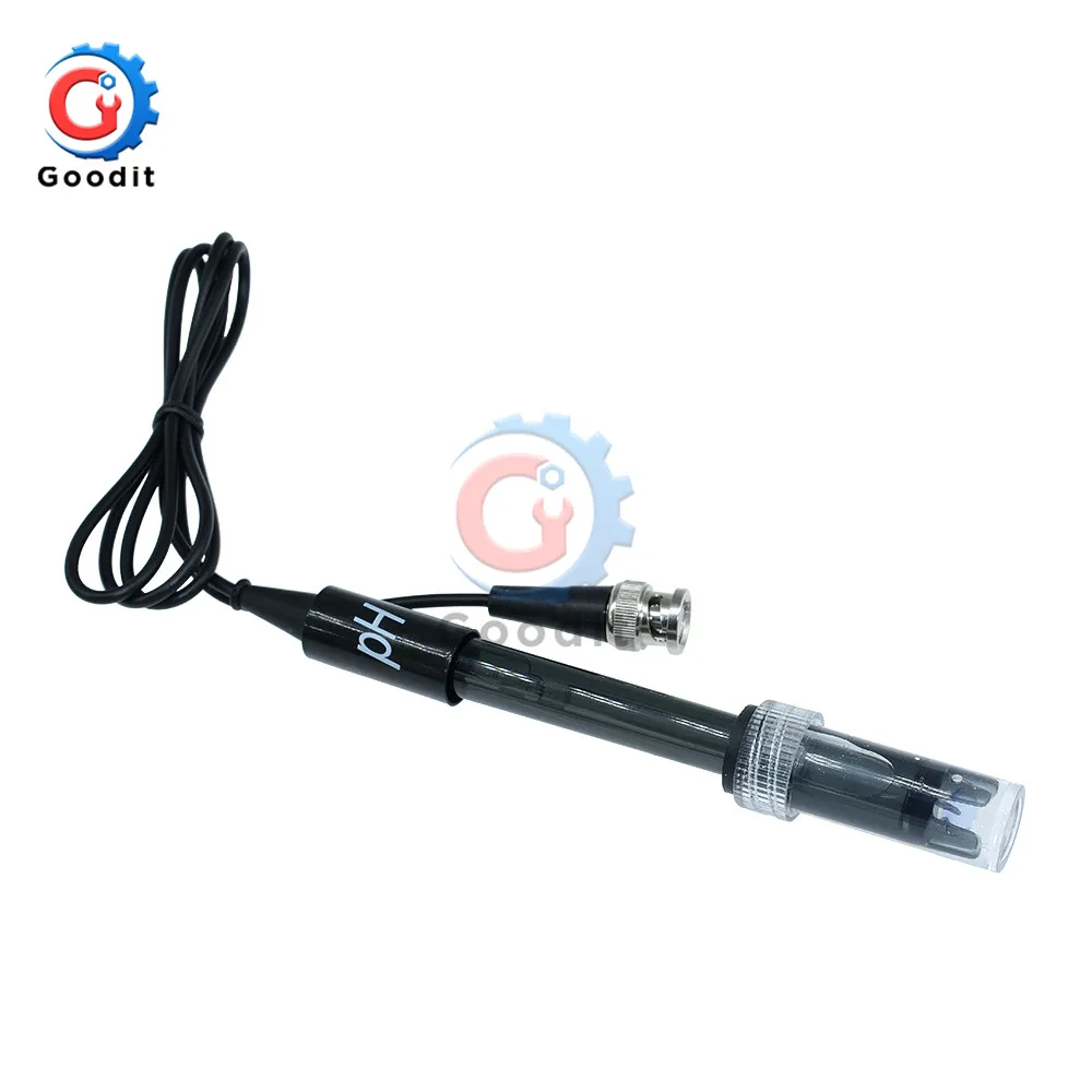 

Detection Regulator Sensor Module Monitoring Control Meter Tester + BNC PH Electrode Probe Liquid PH 0 - 14 Value for Arduino