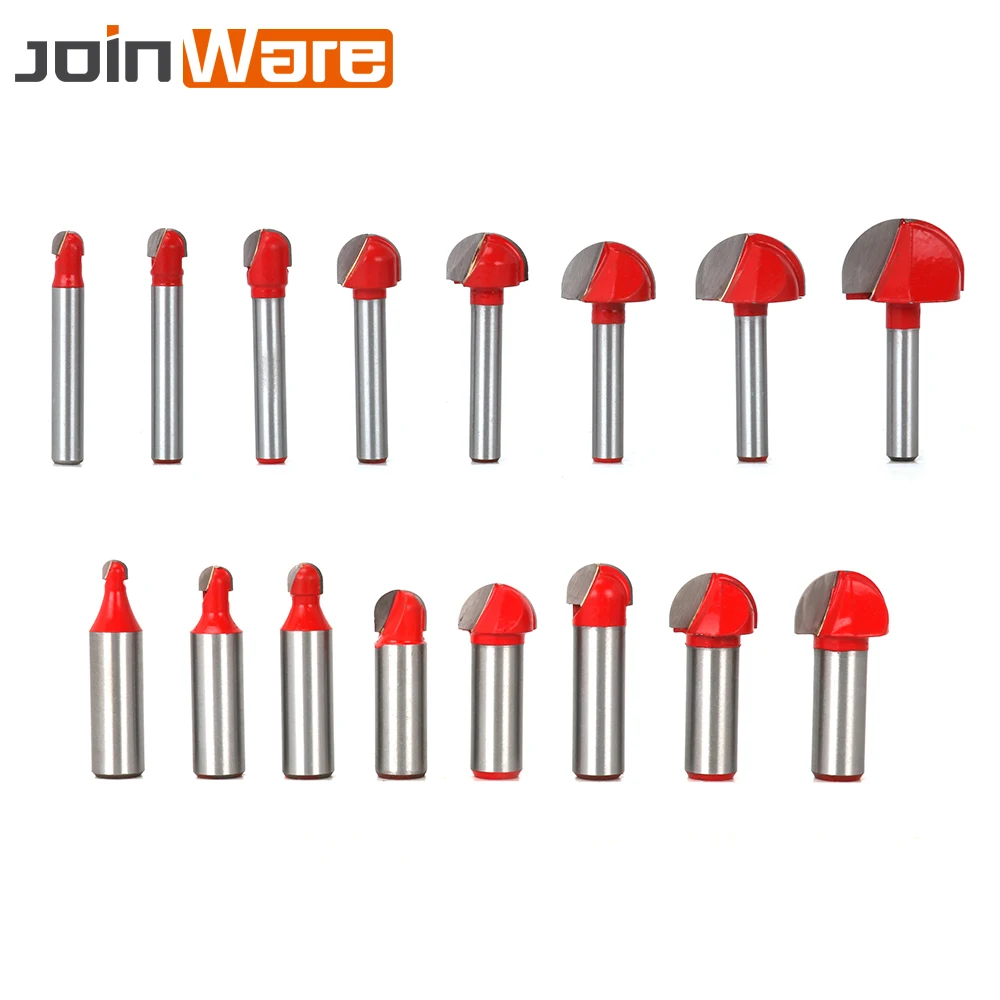 

Core Box Router Bit CNC Carbide End Mill Tool Long Blade Round Nose Bit Core Box Router Bit - Long Reach 6.35mm Shank 1Pc