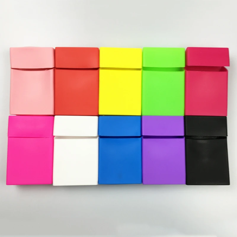 Модный силиконовый чехол для сигарет 9 видов цветов Эластичный Силиконовый