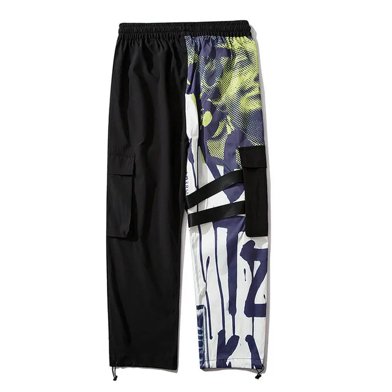Уличная одежда повседневные штаны мужские свободные шаровары джоггеры модные