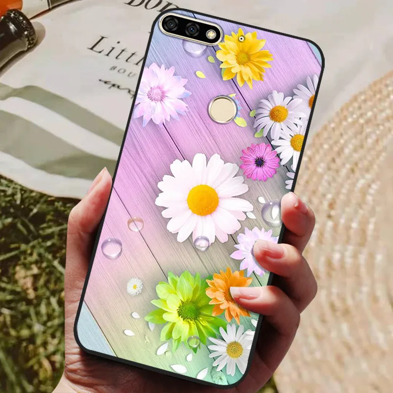 Чехол для Huawei Y6 Prime 2018 мягкий силиконовый чехол телефона ТПУ чехлы Y6Prime 5 7 дюйма