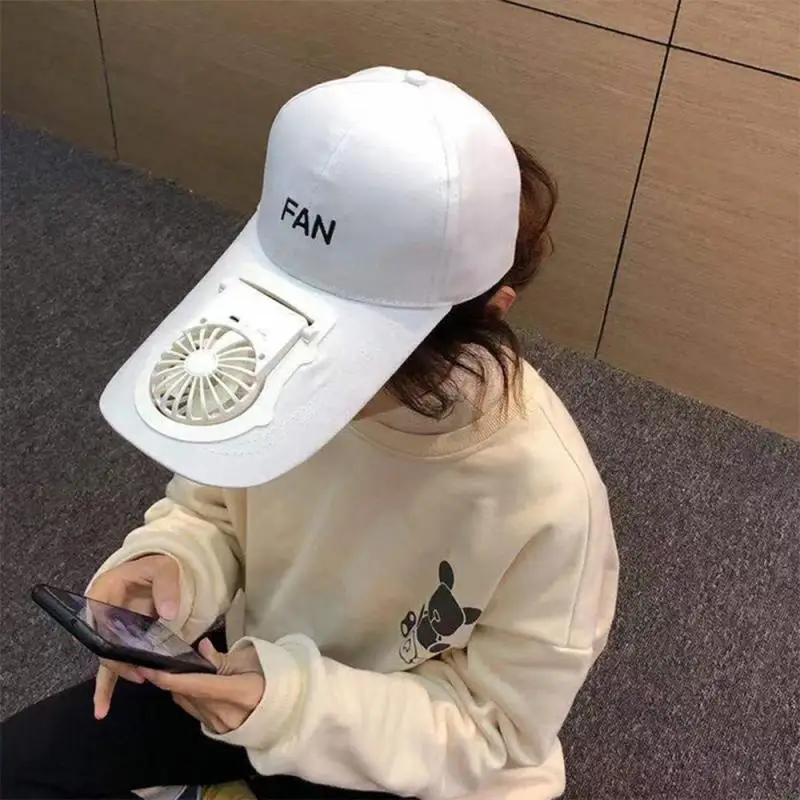 

Portable Creative Big Brim Electric Fan Usb Charging Fan Hat Sport Outdoor Camping Hiking Casquette Peaked Sun Visor Hat