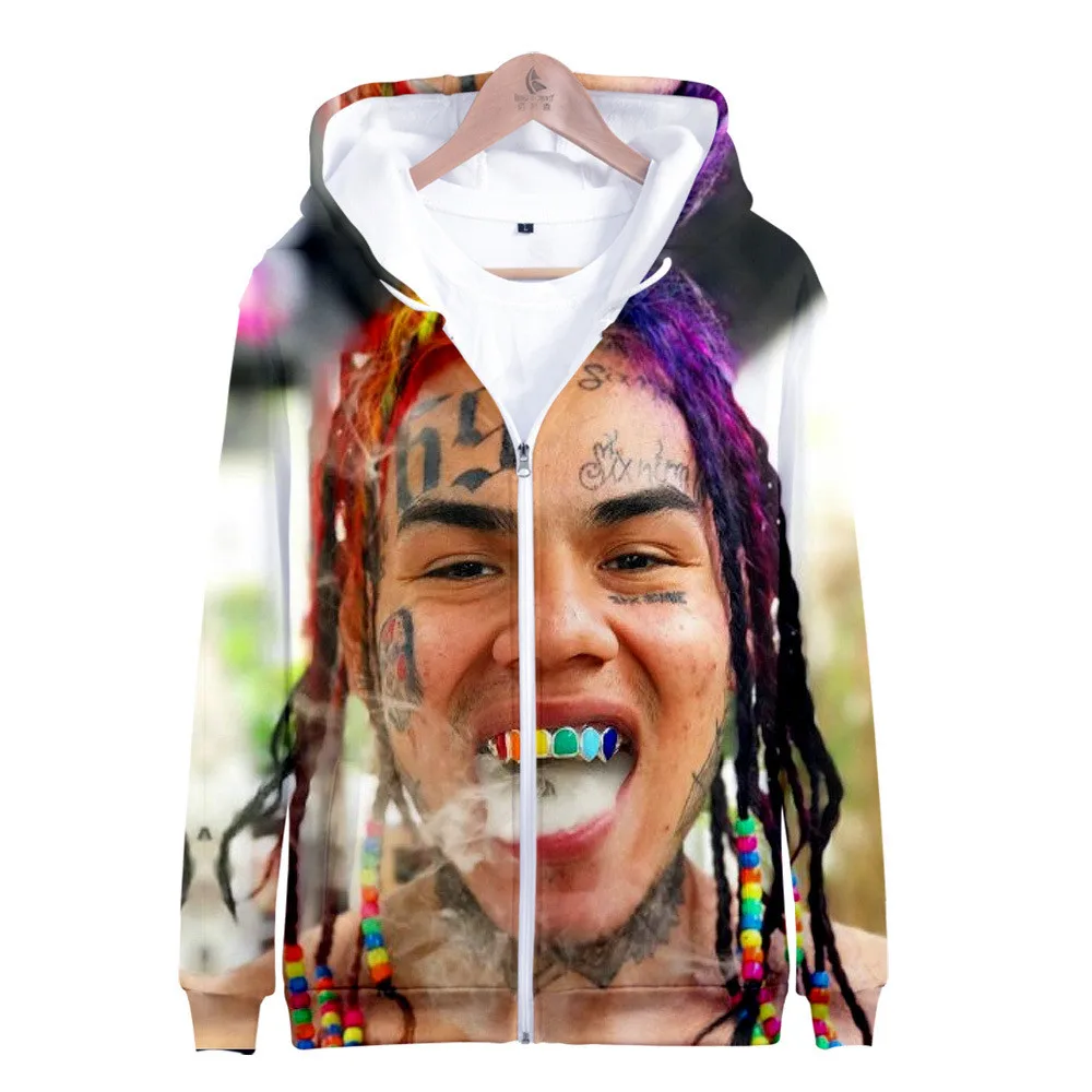 6ix9ine 3d толстовки реперские кепки Tekashi69 толстовка модная одежда в стиле хип хоп с