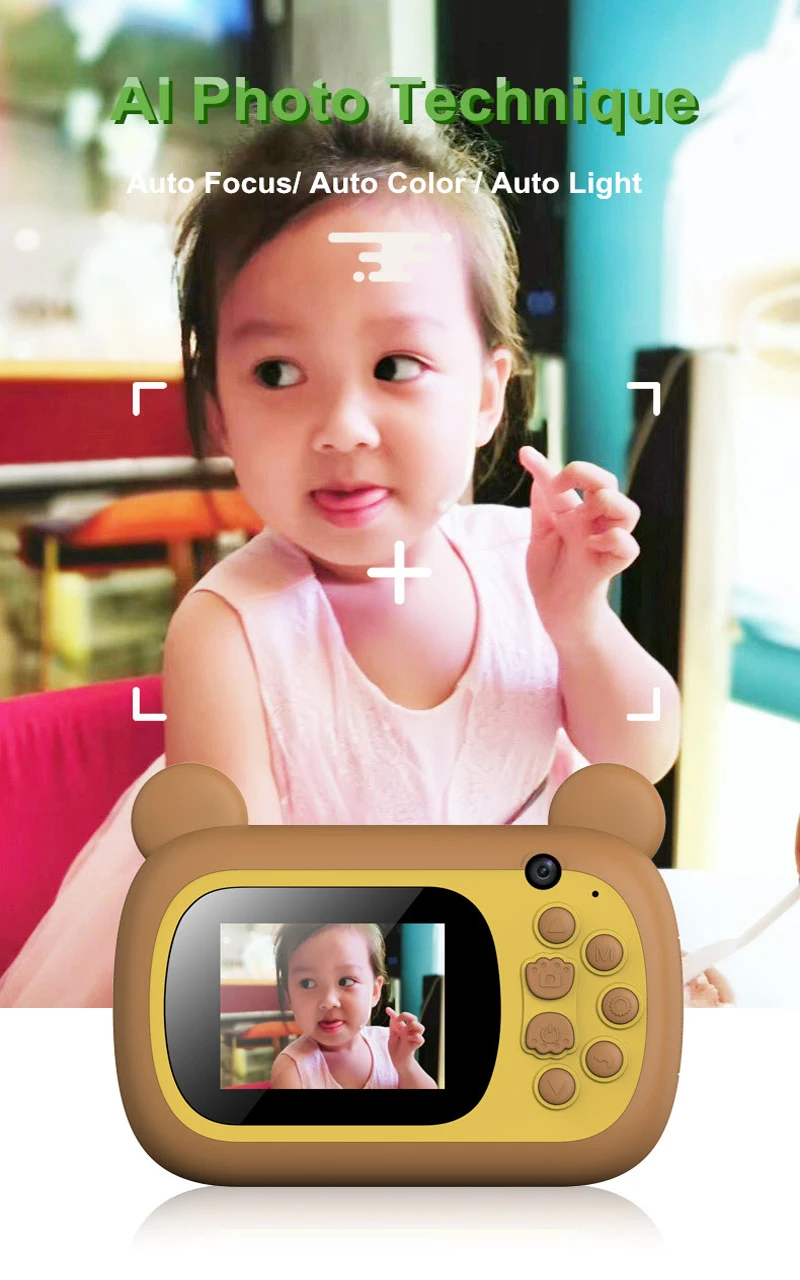 2.4inch IPS Digital Children Camera Printable Kids Thermal Children's Educational Toys Gift Video Polaroid |