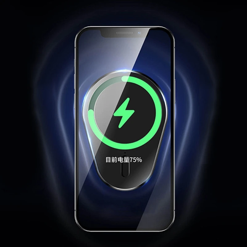 

Magnetic Wireless Charger Car Compatible with Mag-safe for Ap-ple 12 ( Magnetic)