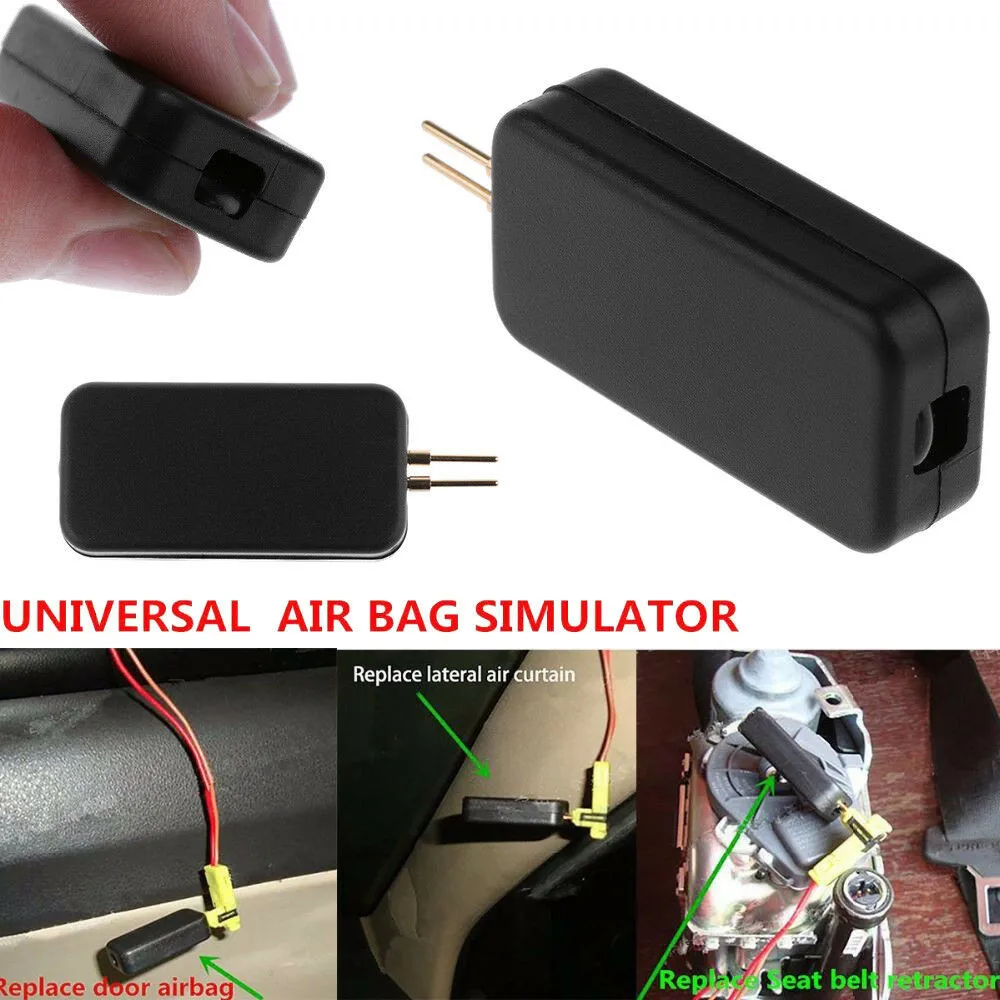 

1PC Airbag Emulator Black Bypass Car Fault Light SRS Sensor High Quality