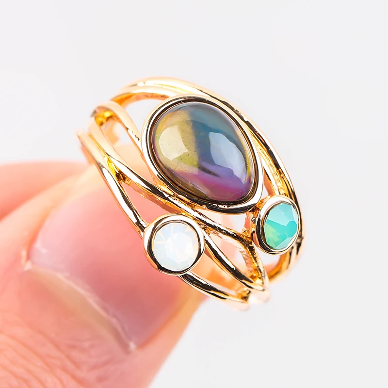 

Gothic Resin Stone Ring For Men Exaggerated Bohemian Jewelry Rings Women Accessories Party Gifts H4M063