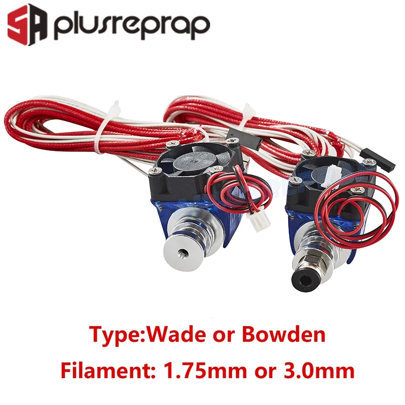 V6 J-head 12V 24V все металлические Hotend Уэйд или экструдер Bowden в нагреватель термистор Вентилятор Насадка теплоотвод для 1,75/3 мм 3D-принтеры часть
