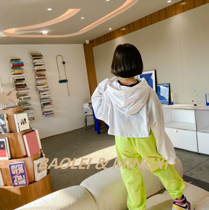 

spring 2021 new children's sweater children's fake two-piece pullovers big children's trendy children's hoodie