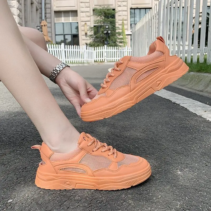 

2020 New Net Flat Casual Shoes Light and Comfortable Student Flat Heel Breathable Running Shoes Flats Wild Women Shoes Sneakers