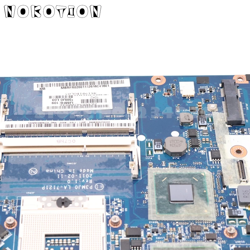 NOKOTION MBRFQ02002 MB. RFQ02.002 для acer aspire 3830 3830TG материнская плата для ноутбука LA-7121P HM65 DDR3 GT540M Дискретная графика
