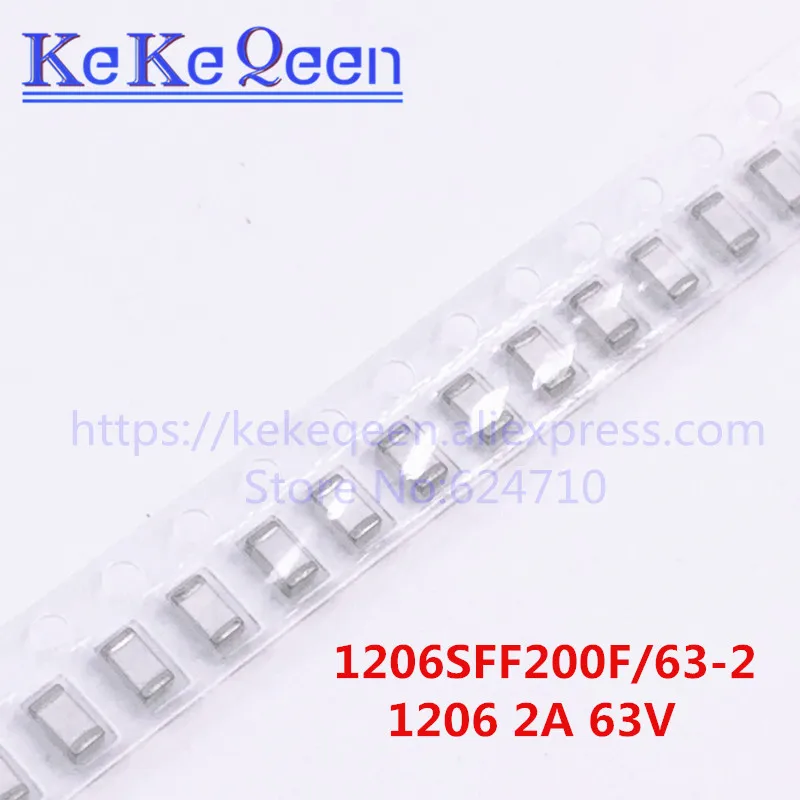100 шт./лот 1206SFF200F/63 2 1206 2A 63V PPTC резистор предохранитель SMD новый оригинальный
