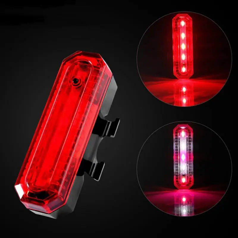 Новый USB Перезаряжаемые велосипедный светильник горный велосипед хвост на