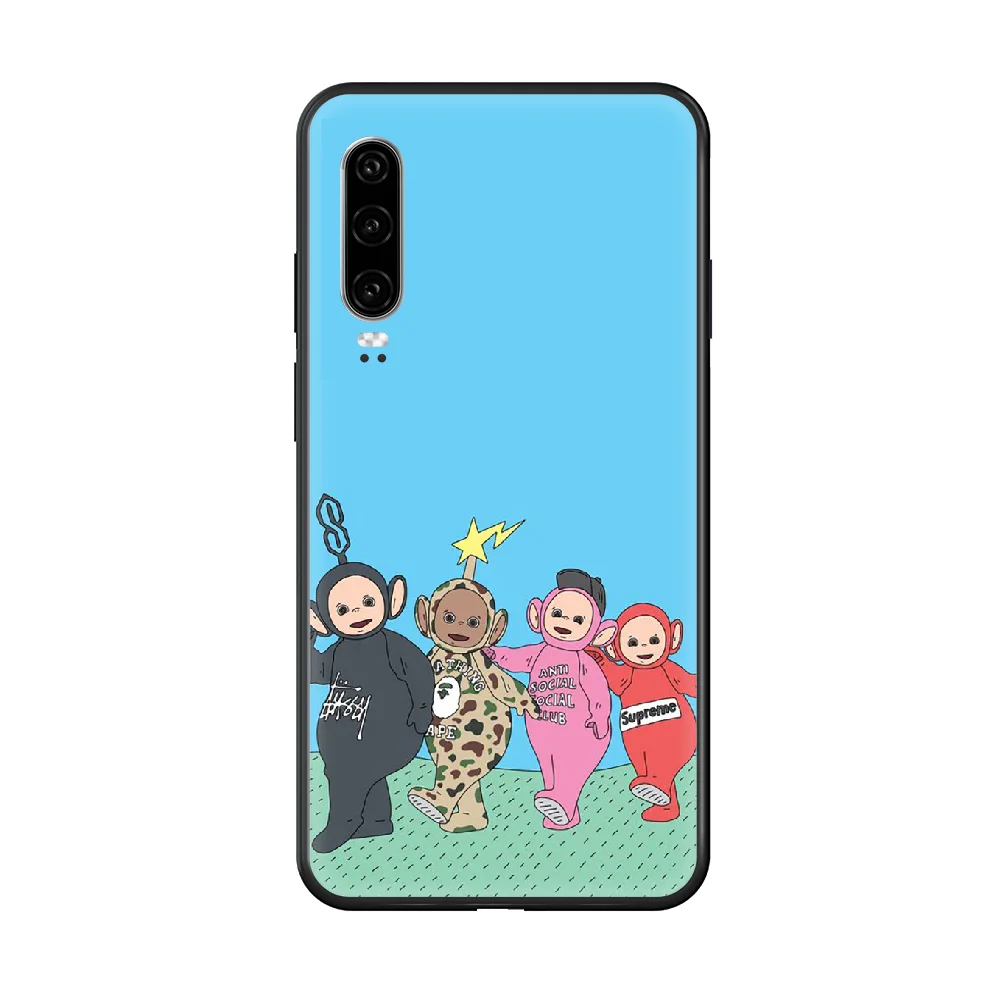 

Teletubbies Phone Case hull For huawei honor 7 8 9 10 20 A S X Lite Pro black waterproof soft prime tpu shell painting