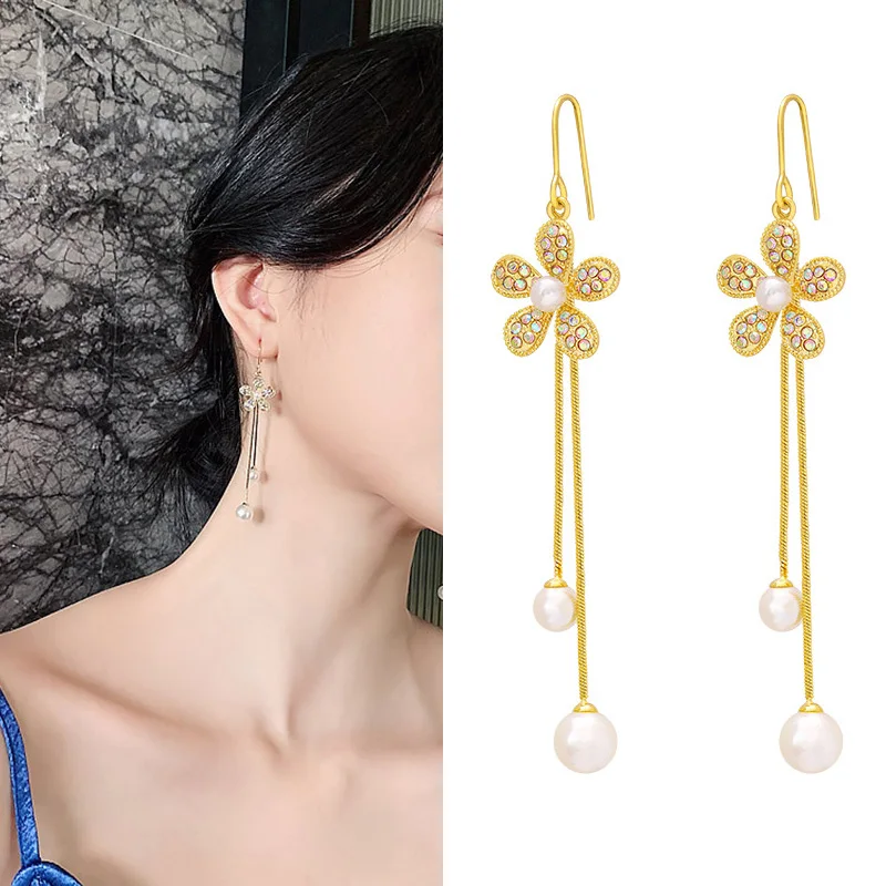 Модные изысканные элегантные трендовые серьги гвоздики из цинкового сплава с