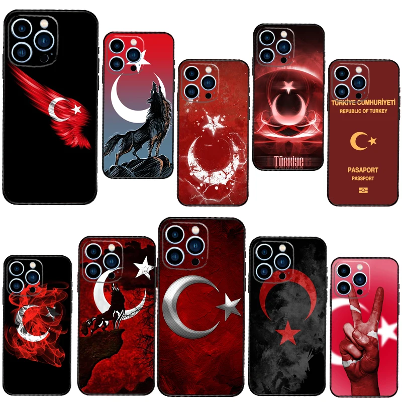 Турецкий флаг чехол для iPhone 11 6S 7 8 Plus мягкий телефона XR X XS 12 13 Pro MAX Mini | Мобильные