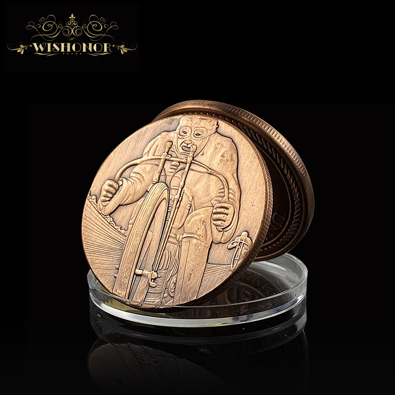 2021 рекламная продукция монета армии США военный солдат велосипед с латунным