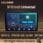 Мультимедийная магнитола TIEBRO, 2Din, 910 дюймов, Android10.0, для универсального автомобиля, 6 ГБ + 128 Гб, DVD-плеер, GPS, RDS, Wi-Fi, 4G радио, для универсального Авторадио