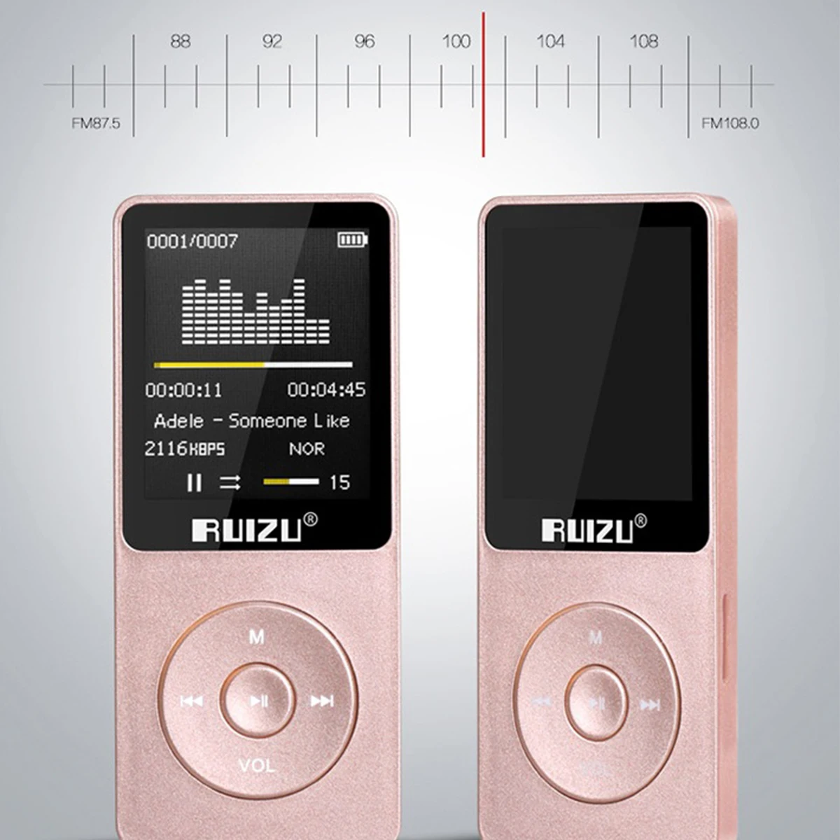 Mp3-плеер RUIZU X02 100% Оригинальная английская версия 4 ГБ/8 ГБ/16 ГБ портативный MP3 может