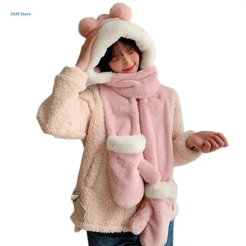 

Ветрозащитный шарф в стиле большого пальца, сумка для переноски на велосипеде, плюшевые шляпы, милая плюшевая шляпа для женщин