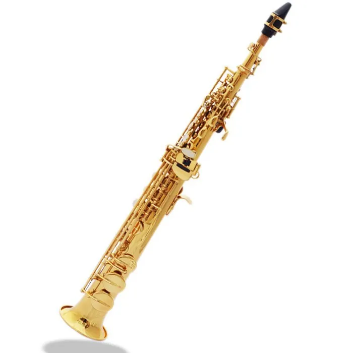 

На заказ Буквы B выпрямляющая трубка сопрано Sax электрофорез Золотой Саксофон сплит-тип Сопрано Sax для начинающих