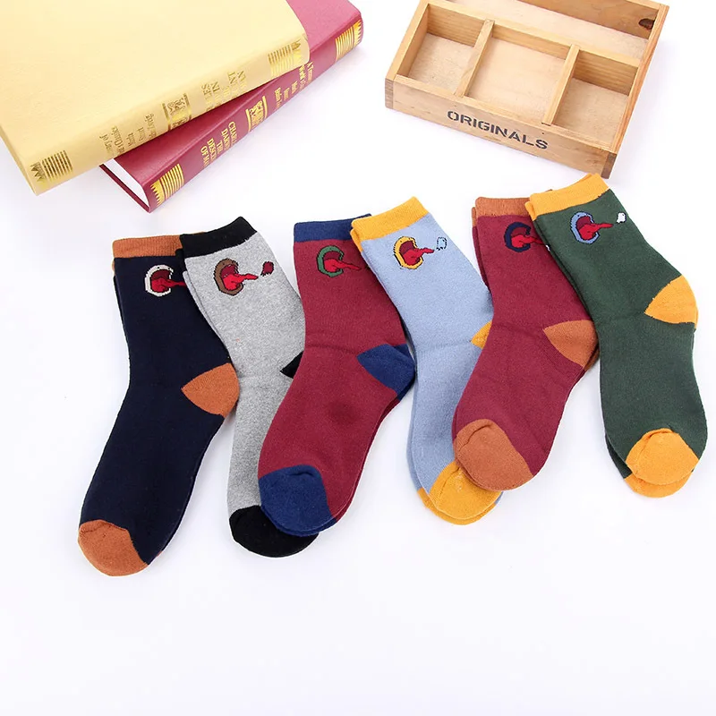 Happy Compression Tongue Crew Socks мужские хлопковые теплые корейские забавные носки, новинка, уличная одежда, мужской носок, Harajuku, Повседневная мода, Calcetines